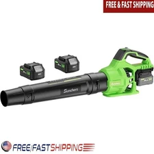 Cordless Leaf Blower 580CFM Adjustable Speed Handheld Lightweight W/ 2 Tubes New