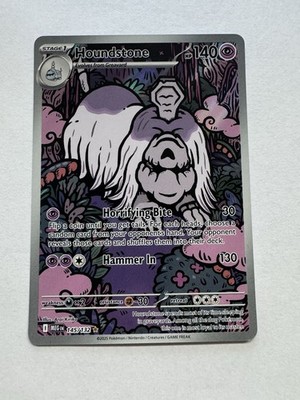 Pokemon Houndstone Illustration Rare ME01: Mega Evolution 145/132 NM
