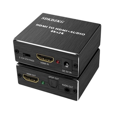 4K HDMI Audio Extraktor Splitter, Optisch TOSLINK Konverter Adapter