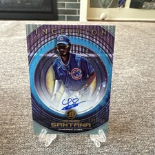 2022 Bowman Inception Yeison Santana Auto #/250 Chicago Cubs 