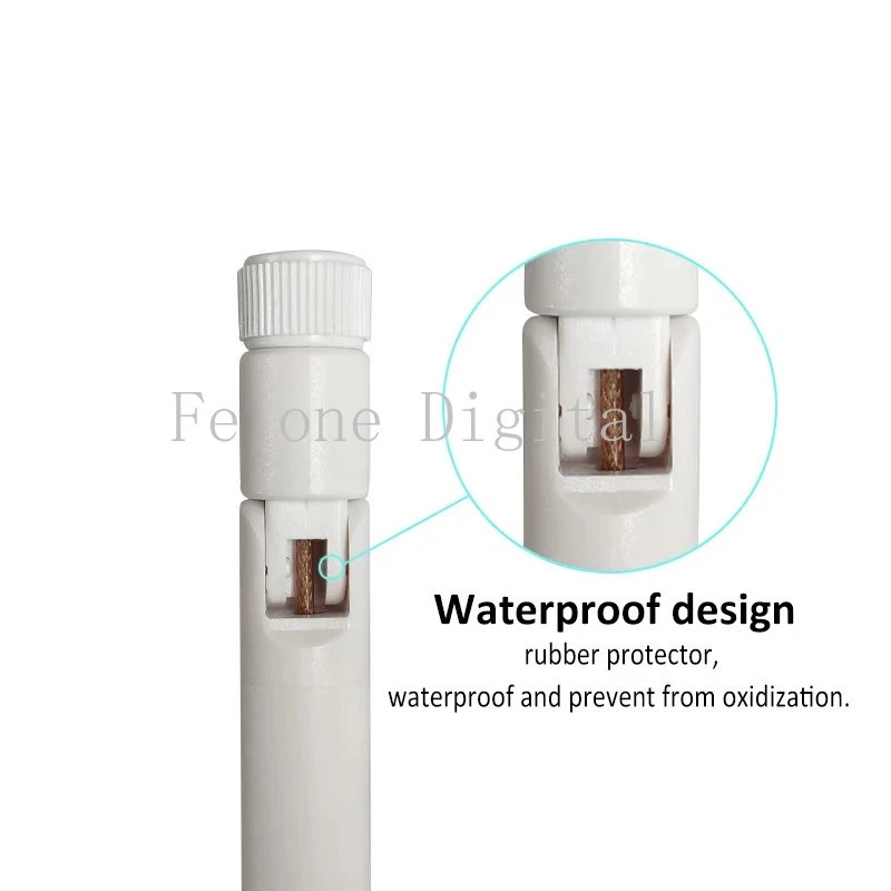 SMA 2.4Ghz Antenna Wifi 5dbi SMA Male Connector White 2.4GHz Router WIFI Antenna - Image 3 of 4