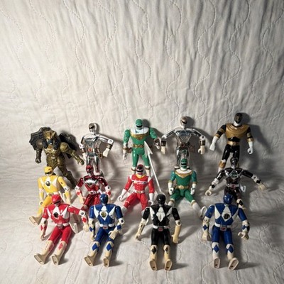 Bandai Power Rangers Action Figures Mixed Lot 1993 Yellow Red Blue Green Black