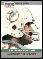 1990 Pro Set Super Bowl MVP Collectibles Larry Csonka Miami Dolphins #8