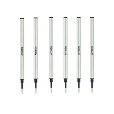 4.37 inch Rollerball Pen Refills, Roller Ball Fine Point 0.5mm, Black Ink Ref