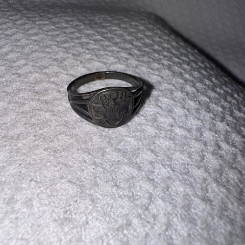 VINTAGE GIRL SCOUT STERLING SILVER RING approx. SIZE 4.5 - Picture 8 of 8
