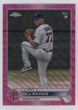 2022 Topps Chrome Update Pink Wave Refractor Cole Sands #USC97 06y2