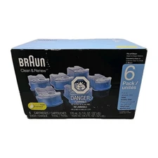 Braun Clean & Renew Refill Cartridges - 6 Count