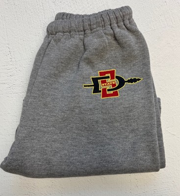 VTG 90s Russell Athletic Sweatpants San Diego Football Aztecs SDSU Heather Grey