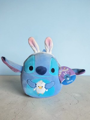 Squishmallow Easter Stitch with Bunny Ears Holding Chick 8'' Plush Spring Edition