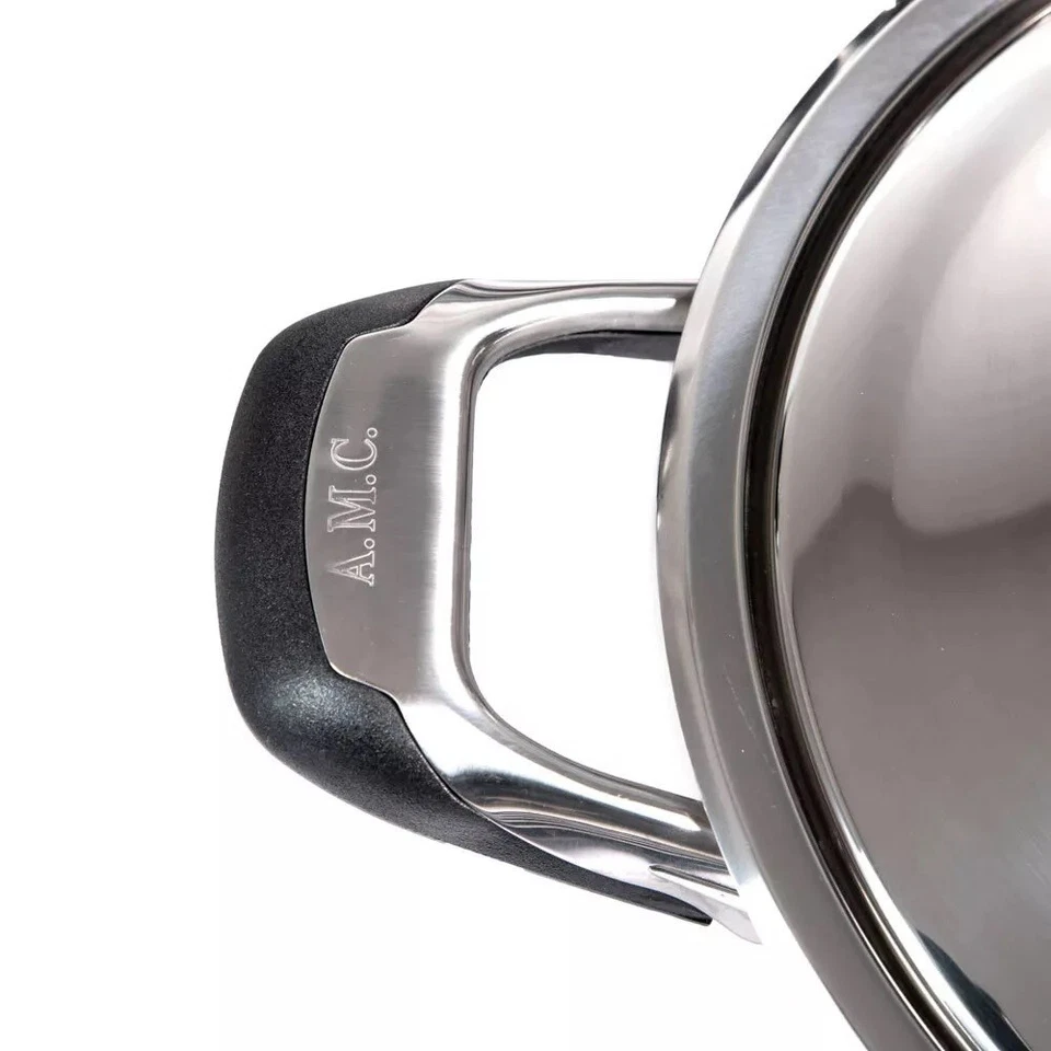 SET BATTERIA DI PENTOLE  23 PEZZI IN ACCIAIO INOX INDUZIONE ANTIADERENTE AMC - Immagine 4 di 4