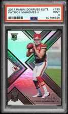 2017 Panini Donruss Elite #155 Patrick MahomesⅡ /499 PSA9 MINT