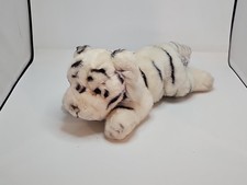Russ Yomiko NIKKI Siberian Bengal White Tiger Cub Bean Bag Plush 8" Stuffed Cat