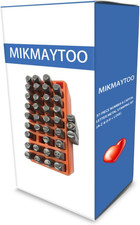 37-Piece Number  Capital Letter Metal Stamping Kit A-Z  0-9  Love Punch Per