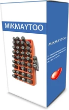 37-Piece Number & Capital Letter Metal Stamping Kit (A-Z & 0-9 + Love) Punch Per