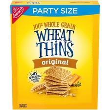Whole Grain Wheat Crackers Party Size Large 20 Ounce Box 3 Pack