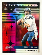 2020 Panini Absolute Russell Wilson RED FOIL Star Gazing Card #/100 Seahawks!