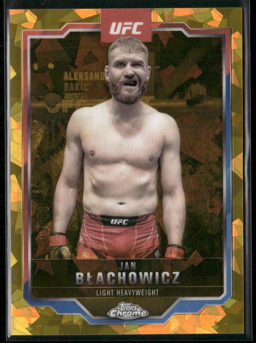 2025 Topps Chrome Sapphire Edition UFC #129 Jan Błachowicz Gold Sapphire #/50