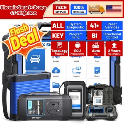 TOPDON Phoenix Smart Scope T-Ninja Box IMMO Key Programmer Bi-Directional J2534