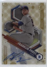 2018 Bowman High Tek Gold Rainbow Diffractor 21/50 Franklin Perez Auto nd3