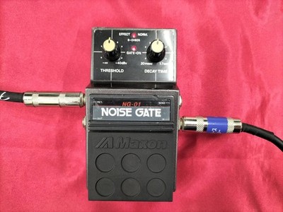 Maxtone NG-01 Noise Gate Gitarre Effektpedal gebraucht mit Schwamm Wear