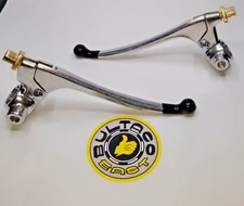 Yamaha GP Motorcycle Lever Perch Set Clutch + Drum Brake  Chrome - 7/8"