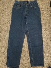Eddie Bauer 8p High Waisted JEANS dark wash denim 8 petite EUC Women Vintage