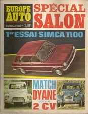 EUROPE AUTO 1967 8 BMW 1600 LOTUS EUROPE SIMCA 1100 NSU RO80 CITROEN DYANE BRABH