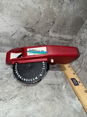 Vintage Dymo 1885 Hand Held Label Printer Embossing Maker 3/8'' X 12' Tape