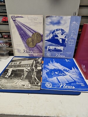 1956-1957 Lot 4 ATLANTIC COAST LINE NEWS Magazin