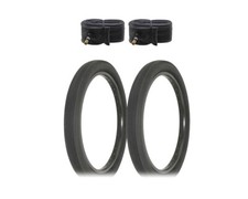ALTALINE Bicycle 20" x 2.125 Black Slick Style 2 TIRES TUBES Wide Design