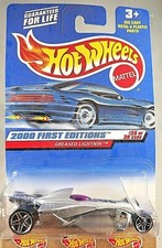 2000 Hot Wheels #95 First Editions 35/36 GREASED LIGHTNIN' Gray w/Pr5 Sp-Variant