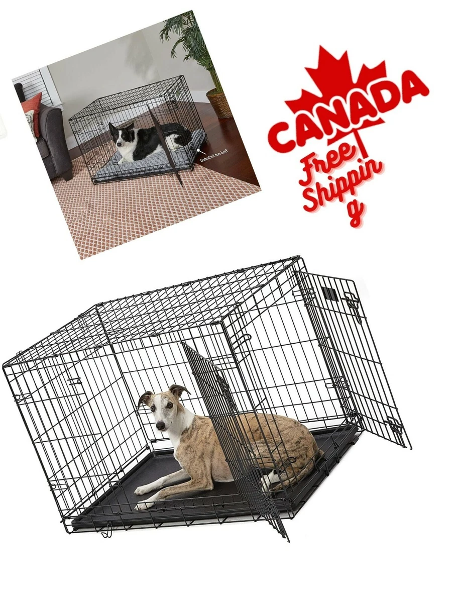 Crate divider with clearance door