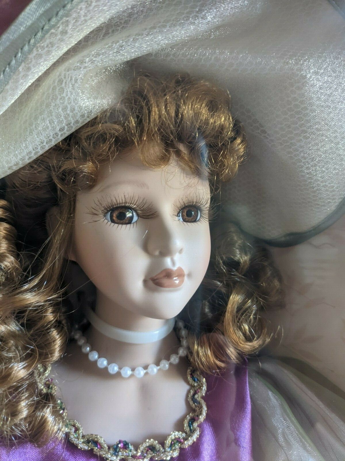 Limited Edition Genuine Fine Bisque Porcelain Doll. Victorian. Unopened