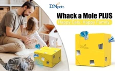 Smart cat electric toy, USB charging, upgraded mole cat interactive game.