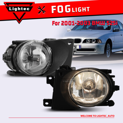 Fog Lights for 01-03 BMW E39 5 Series 525i 530i 540i Bumper Lamp Pair Clear Lens