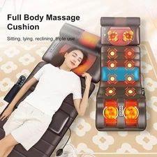 Electric Massage Mattress Vibrating Heating Pad Full Body Stress relief Massager