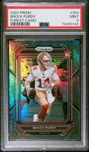 2022 Panini Prizm - Brock Purdy #353 Forest Camo Prizm /15 ROOKIE 🔥📈