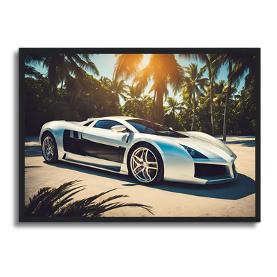 Auto Poster gerahmtes Wandbild Fahrzeug Man Cave Bild A4 - A1 Wohndeko Design