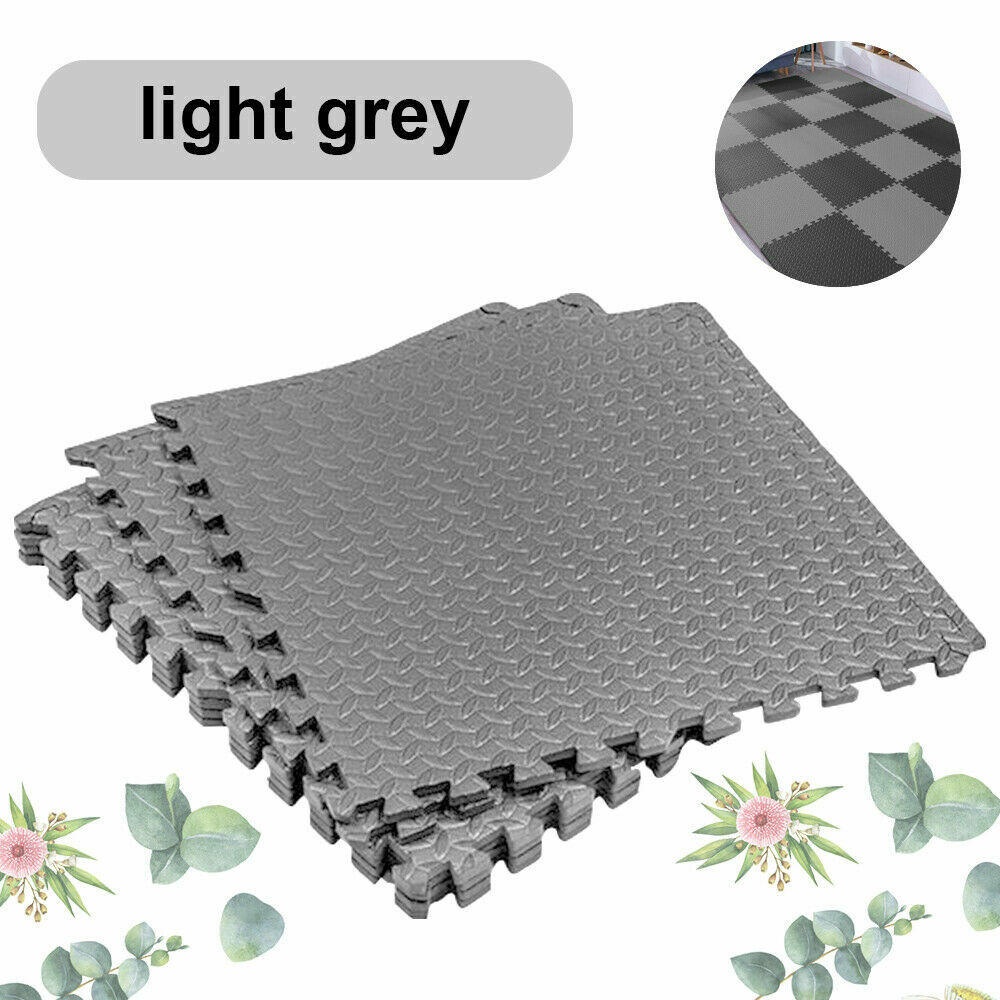 24pcs Interlocking Heavy Duty EVA Foam Gym Flooring Mat Floor Mats Tiles 60x60cm
