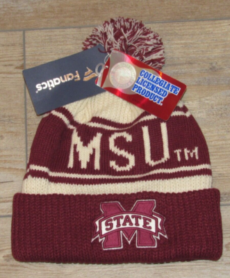Fanatics Mississippi State Bulldogs MSU Winter Knit Hat Cap Cuffed size  Men's
