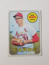 DICK HUGHES 1969 TOPPS BASEBALL CARD #39 ST. LOUIS CARDINALS