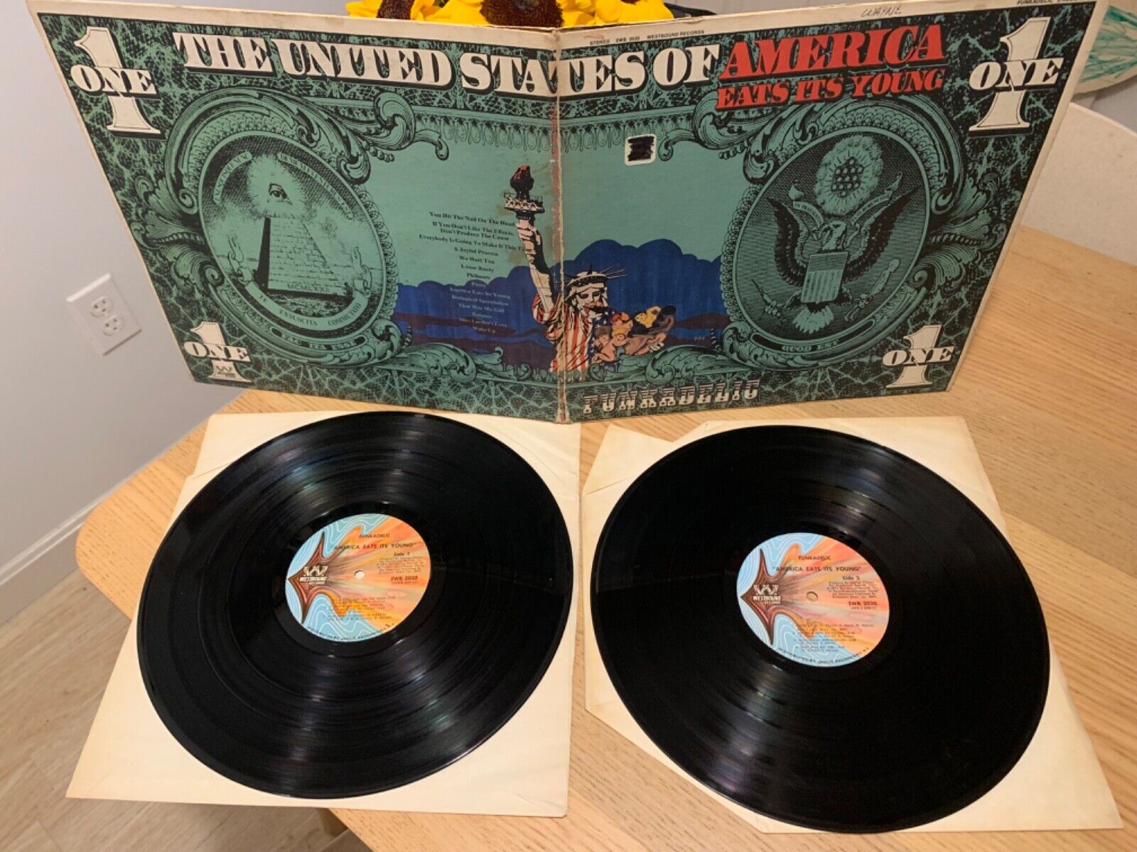 Funkadelic America Eats Its Young Westbound Original Double Lp VG- 