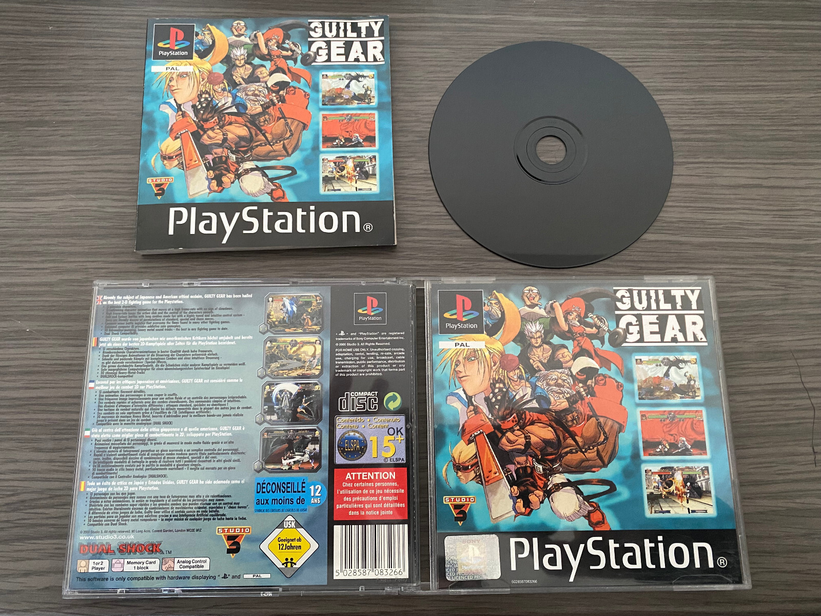 Guilty Gear Playstation PS1 PAL FRA EUR Complet Excellent état