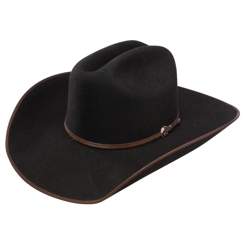 Wrangler® 6X Wildcat Black Felt Hat With Free Hat Brush