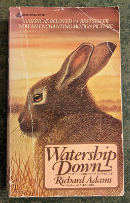 Watership Down by Richard Adams - paperback kids book - 1975 12th printing