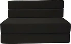 Full Folding Foam Mattresses, Chair, Sofa Bed, RV Mattress 6x54x75, Black