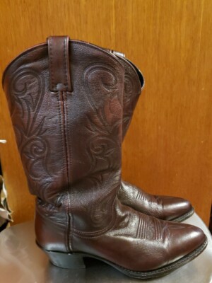 Dan Post Dark Brown Cowboy Western Boots  Size 9M GC