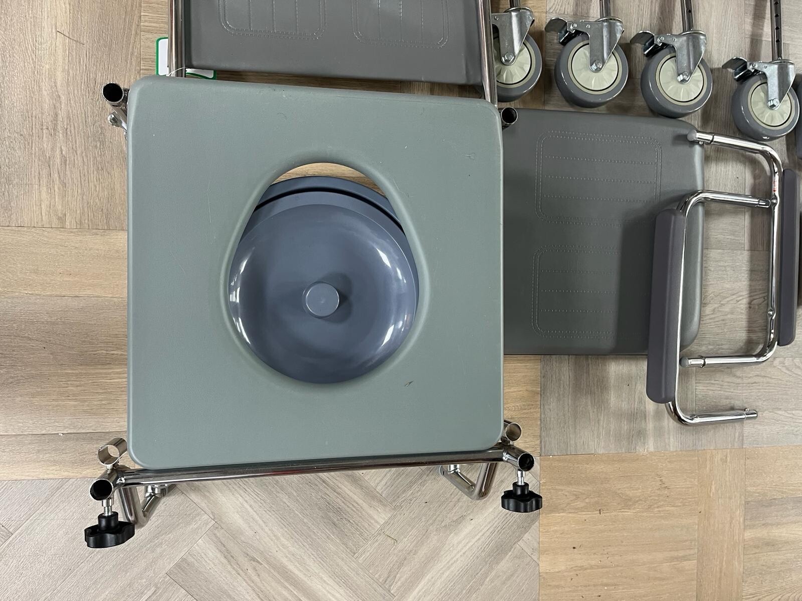 NRS Healthcare M66119 Wheeled Commode Shower Chair eBay