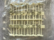 H O Train Set Unused Vintage Plastic Signs