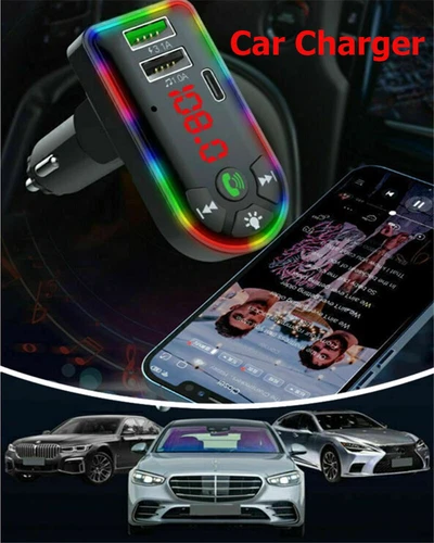 Car Bluetooth 5.0 MP3 Player FM Transmitter Radio 3.1A Fast Charger Adapter Lots - Bild 3 von 9